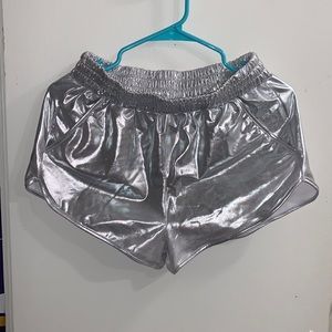 metallic shorts